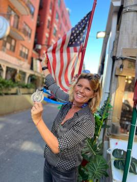 Orianne au Marathon de New York - Christophe LLAMAS Coaching