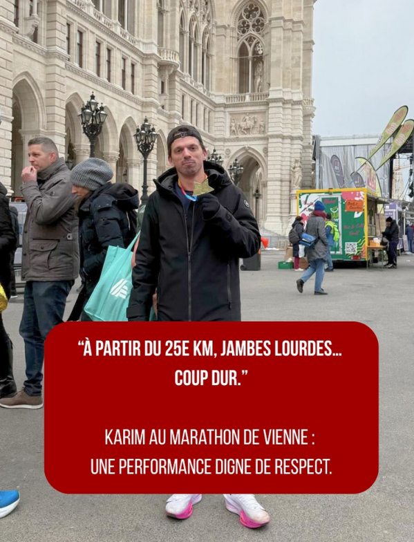 Karim Kamoun au Marathon de Vienne aujourd’hui : une performance digne de respect - Christophe LLAMAS Coaching