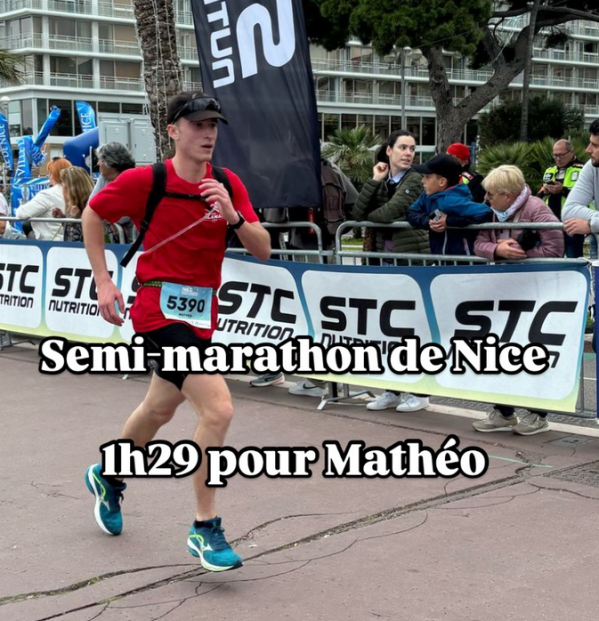 Objectif atteint pour Mathéo sur le semi-marathon de Nice ! - Christophe LLAMAS Coaching