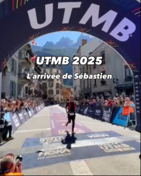 Sébastien au bout du Tour du Mont-Blanc - Christophe LLAMAS Coaching