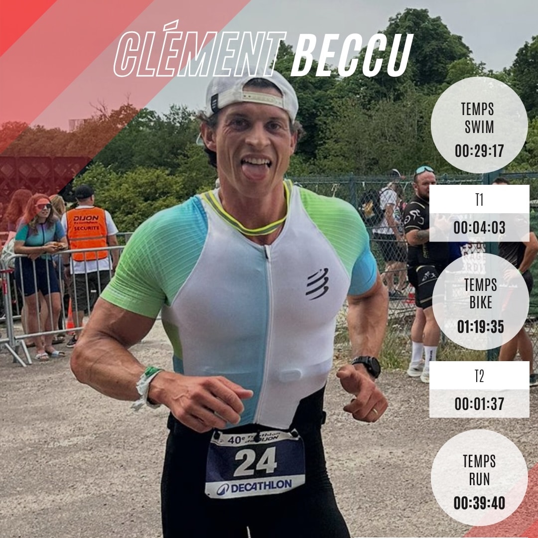Clément Beccu Triathlon M de Dijon - Christophe LLAMAS Coaching