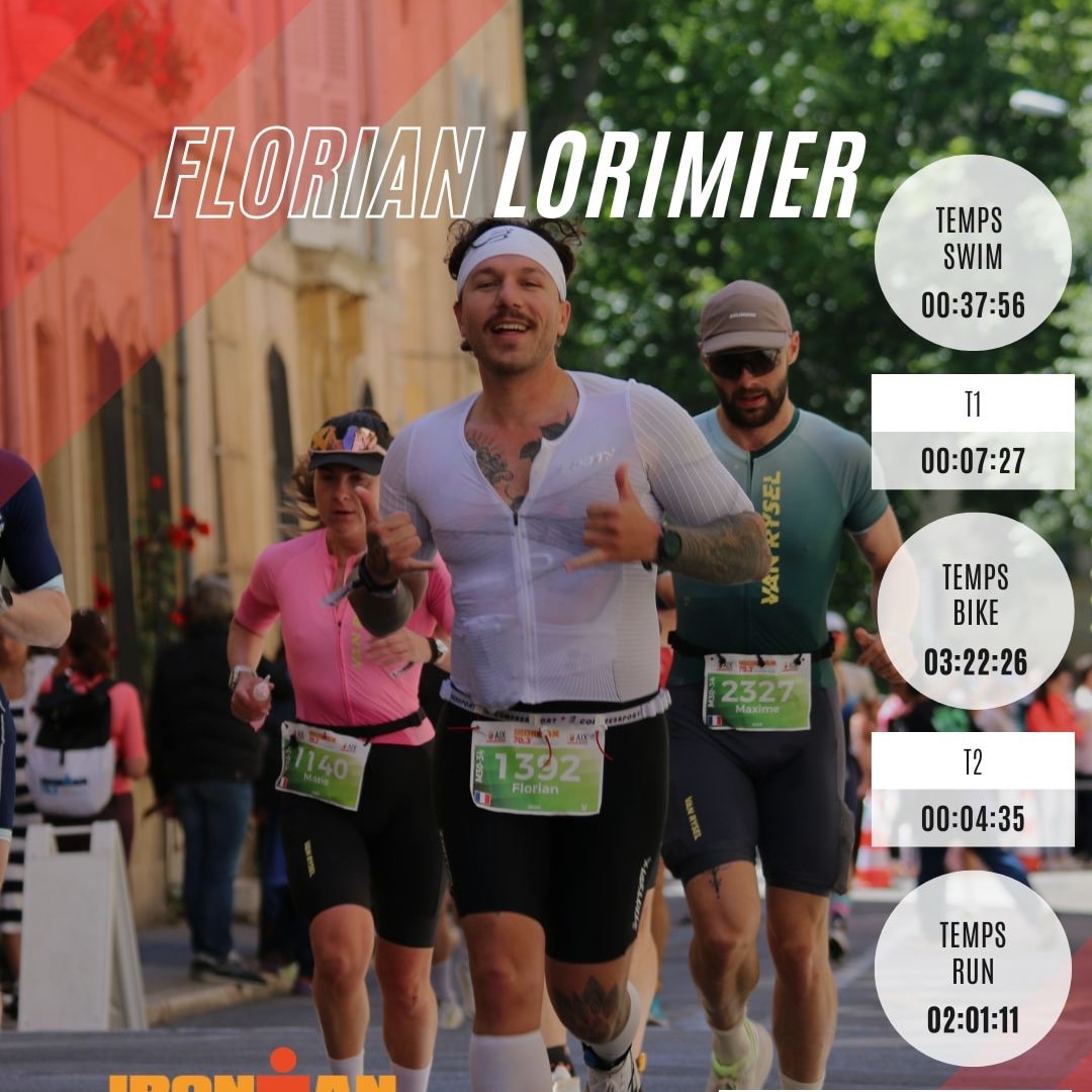 Florian Lorimier IRONMAN 70.3 d’Aix-en-Provence - Christophe LLAMAS Coaching