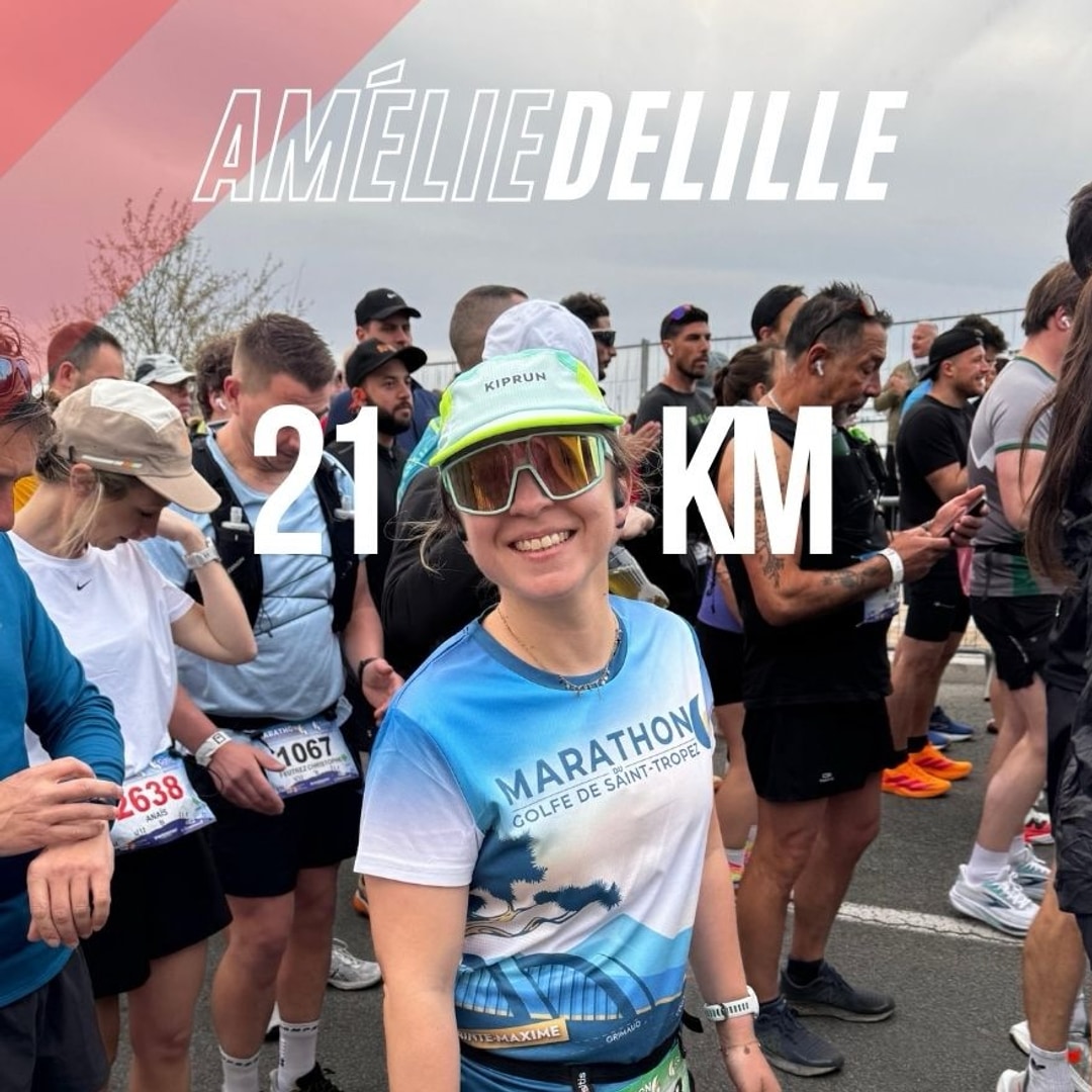 Amélie semi-marathon du Golfe de Saint-Tropez - Christophe LLAMAS Coaching